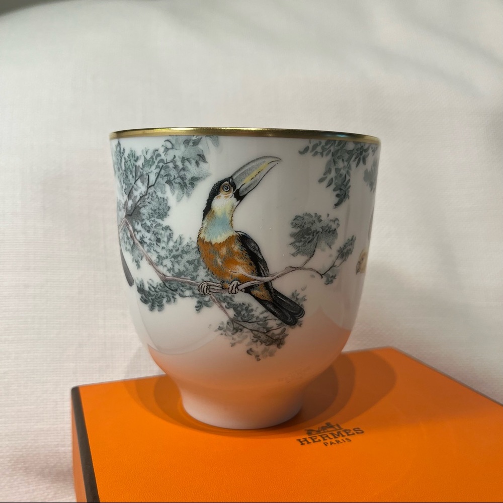 NEW Hermes Carnets d’Equateur Bird Porcelain Mug 14oz - Picture 3 of 10